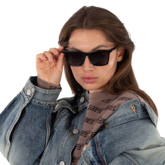 Final Price! Balenciaga BB0099SA 001 Black/Grey Sunglasses - Picture 3 of 10